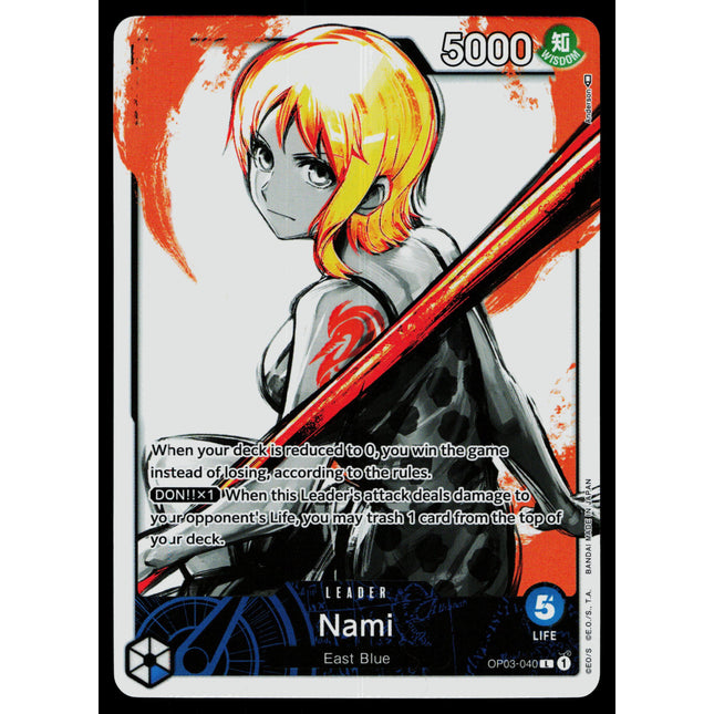 Nami - OP03-040 - NM - Parallel - Alternate Art - One Piece - OP1-13