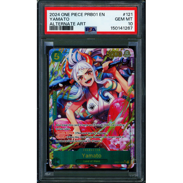 Yamato - OP01-121 - PSA 10 - Alternate Art - English - One Piece - 150-02