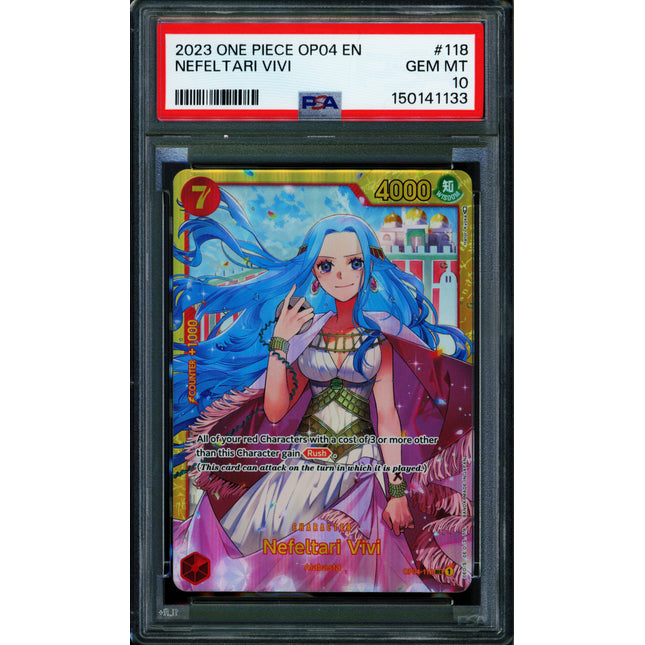 Nefeltari Vivi - OP04-118 - PSA 10 - Secret - English - One Piece - 150-07