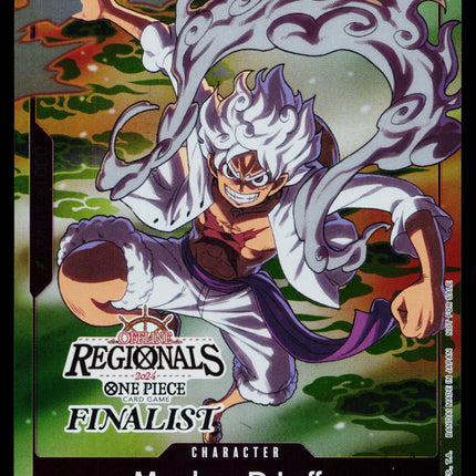 Monkey D Luffy - P-041 - NM - Regionals Finalist - Promo - One Piece - OP1-66