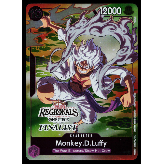 Monkey D Luffy - P-041 - NM - Regionals Finalist - Promo - One Piece - OP1-66