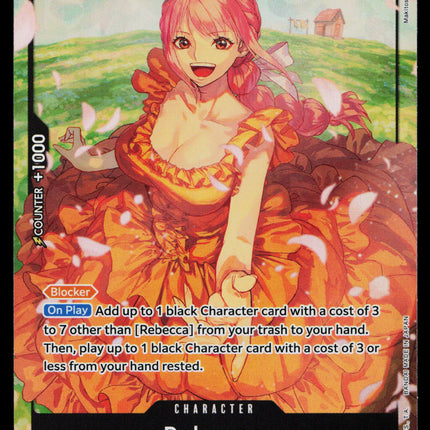 Rebecca - OP05-091 - NM - Parallel - Alternate Art - One Piece - OP1-31