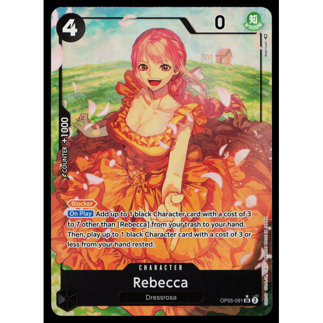 Rebecca - OP05-091 - NM - Parallel - Alternate Art - One Piece - OP1-31