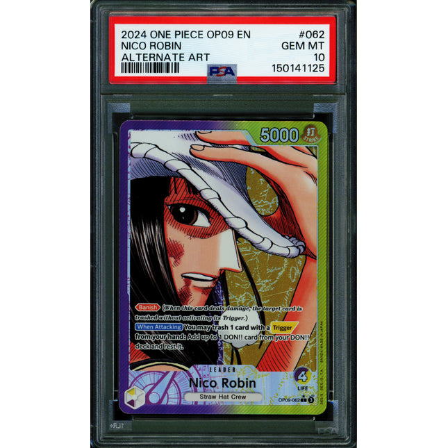 Nico Robin - OP09-062 - PSA 10 - Alternate Art - English - One Piece - 150-08