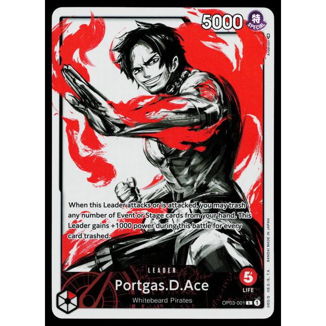 Portgas D Ace - OP03-001 - NM - Alt Art - OP03 - One Piece - OP-3-28