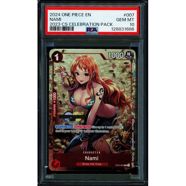 Nami - ST01-007 - PSA 10 - Championship 2023 - English - One Piece - 128
