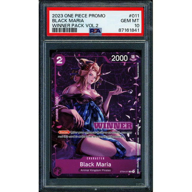Black Maria - ST04-011 - PSA 10 - Winner Promo - Promo - One Piece - 61841