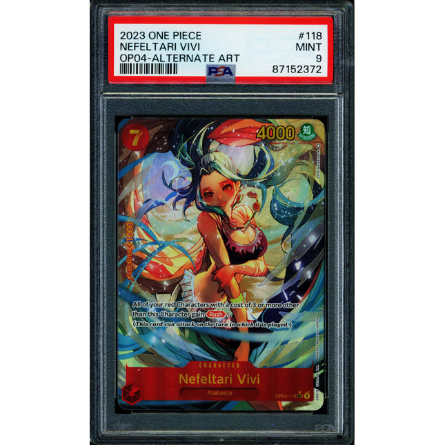 Nefeltari Vivi - OP04-118 - PSA 9 - Alt Art - English - One Piece - 523