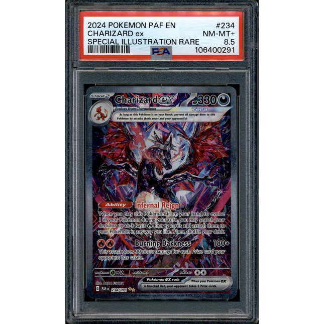 Charizard ex - 234/091 - PSA 8.5 - SIR - Paldean Fates - Pokemon - 10659
