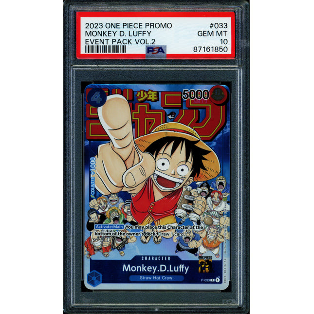 Monkey D Luffy - P-033 - PSA 10 - Event Promo - Promo - One Piece - 61850