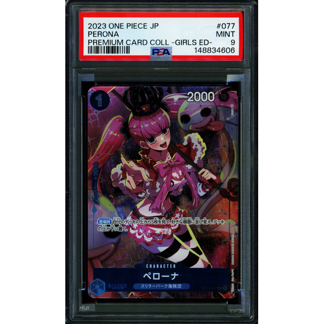 Perona - OP01-077 - PSA 9 - Girls Collection - Japanese - One Piece - 148-11