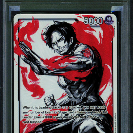 Portgas D Ace - OP03-001 - PSA 10 - Alternate Art - English - One Piece - 149-32