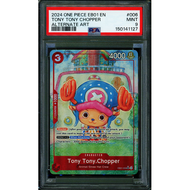 Tony Tony Chopper - EB01-006 - PSA 9 - Alternate Art - English - One Piece - 150-03
