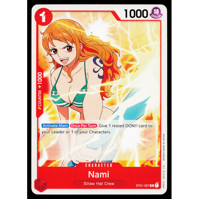 Nami - ST01-007 - NM - Pre Errata - Deck - One Piece - OP-4-1