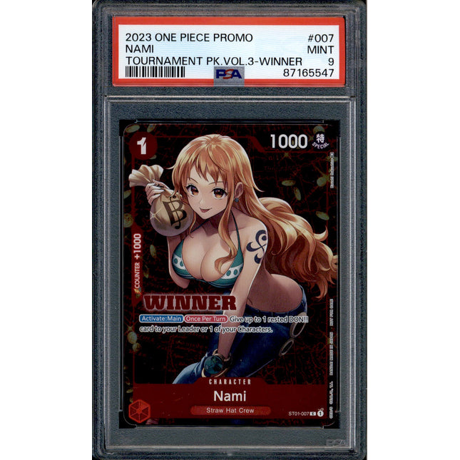 Nami - ST01-007 - PSA 9 - Winner - English - One Piece - 655