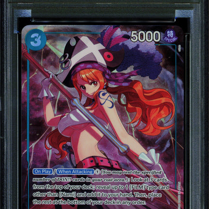 Nami - OP02 036 - PSA 10 - Premium Card Vol 1 - English - One Piece - 154-21