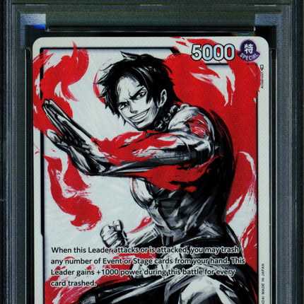 Portgas D Ace - OP03-001 - PSA 9 - Alternate Art - English - One Piece - 149-33
