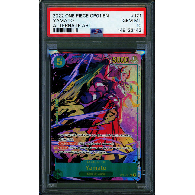 Yamato - OP01-121 - PSA 10 - Alternate Art - English - One Piece - 149-20
