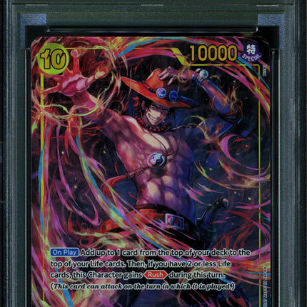 Portgas D Ace - OP07-119 - PSA 10 - Alternate Art - English - One Piece - 149-15
