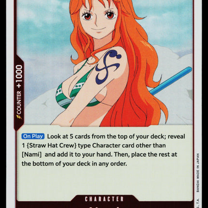 Nami - OP01-016 - NM - Pre Errata - OP01 - One Piece - OP-4-4
