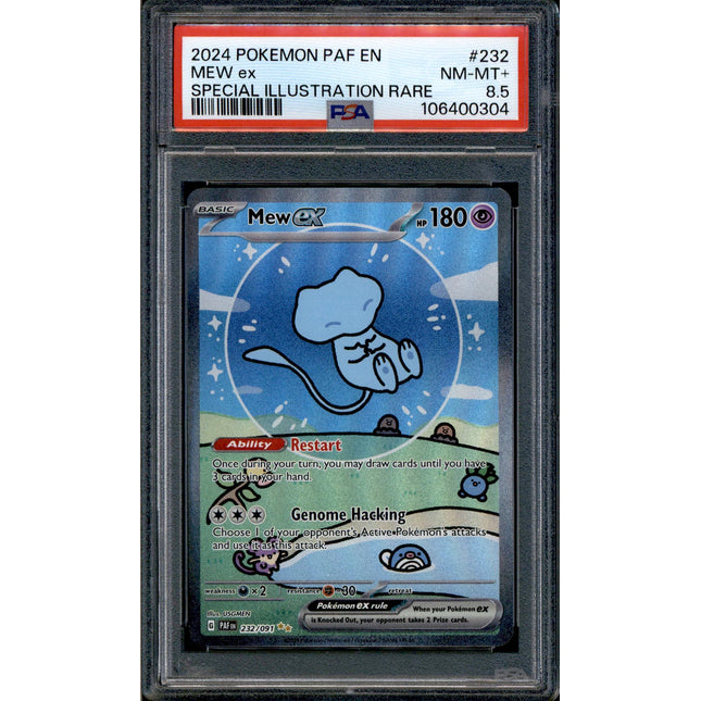 Mew ex - 232/091 - PSA 8.5 - SIR - Paldean Fates - Pokemon - 10690