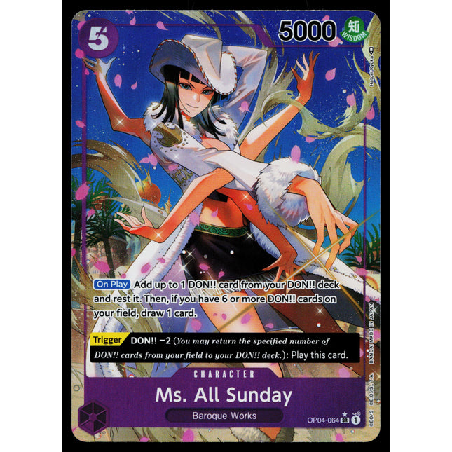 Ms. All Sunday - OP04-064 - NM - Parallel - Alternate Art - One Piece - OP1-23