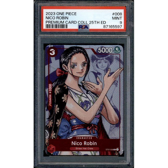 Nico Robin - ST01-008 - PSA 9 - Premium Card - English - One Piece - 655