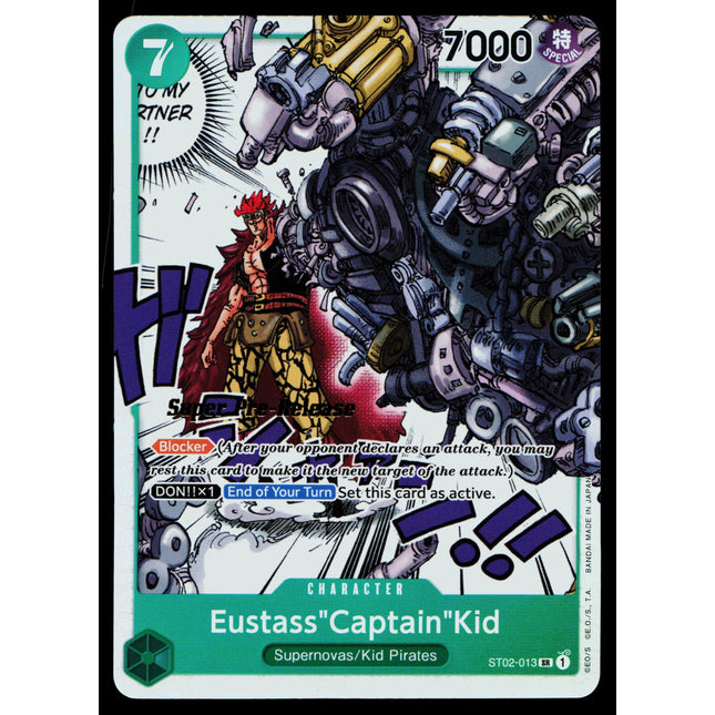 Eustass Captain Kid - ST02-013 - NM - Super Pre Release - ST02 - One Piece - OP-3-32