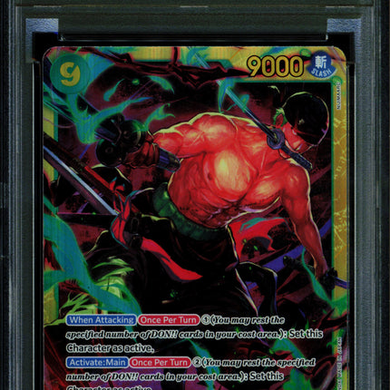 Roronoa Zoro - OP06 118 - PSA 10 - SEC - English - One Piece - 154-22