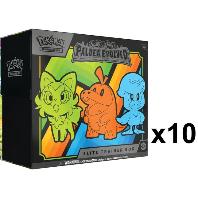 Paldea Evolved Elite Trainer Box Case (10x ETB) - Pokemon - New - Sealed