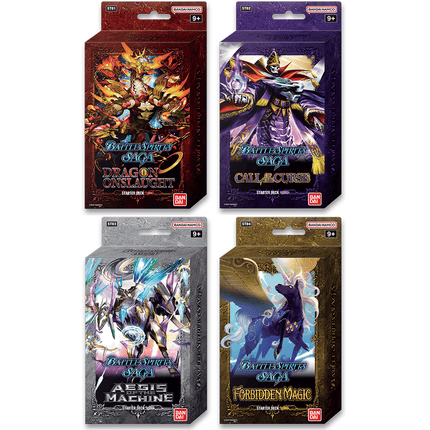 Dawn of History Starter Deck Bundle - ST01-04 - Battle Spirits Saga TCG - New Sealed
