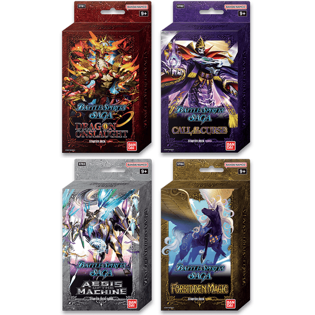 Dawn of History Starter Deck Bundle - ST01-04 - Battle Spirits Saga TCG - New Sealed