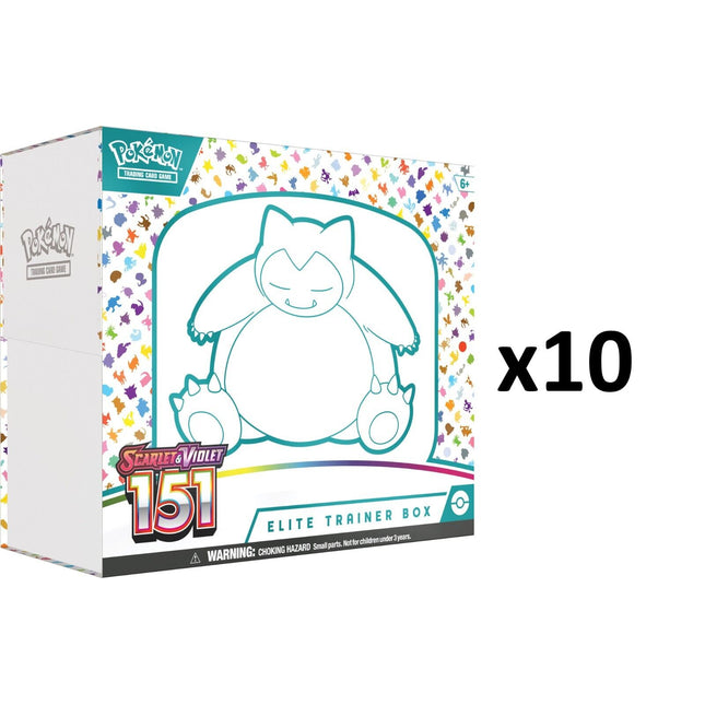 Pokemon 151 Elite Trainer Box Case (10x ETB) - Pokemon - New - Sealed