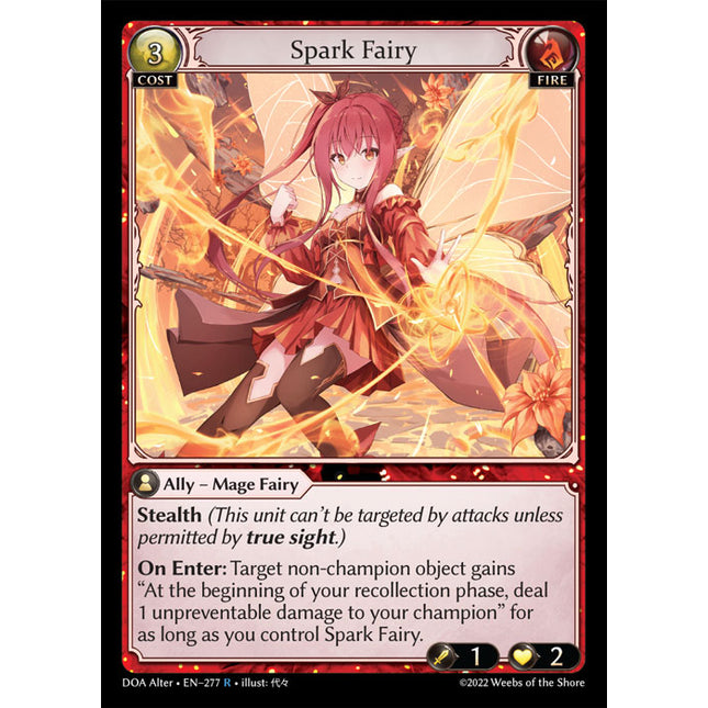 Spark Fairy - DOA Alter EN-277 - Rare - Near Mint - Foil - Grand Archive TCG