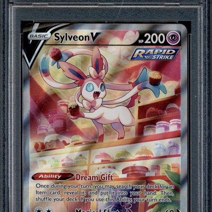Sylveon V - 184/203 - PSA 10 - Alt Art - Evolving Skies - Pokemon - 10665