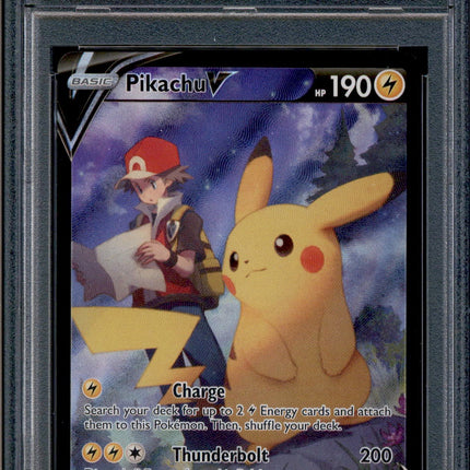 Pikachu V - TG16/TG30 - PSA 10 - Full Art - Lost Origin - Pokemon