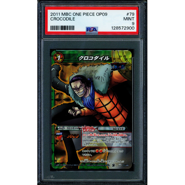 Crocodile - 79/85 OP09 - PSA 9 - Miracle Rare - Japanese - Carddass - One Piece - 72900