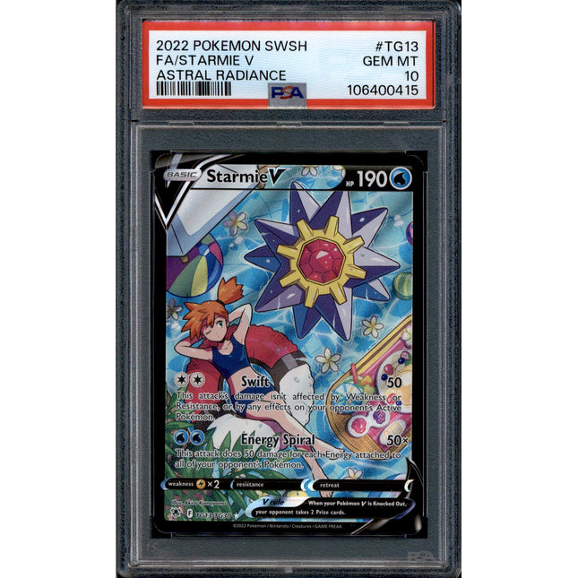 Starmie V - TG13/TG30 - PSA 10 - Full Art - Astral Radiance - Pokemon - 10687