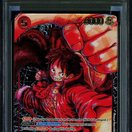 Monkey D Luffy - ST01 012 - PSA 9 - 1st Anniversary OP-05 - English - One Piece - 154-3
