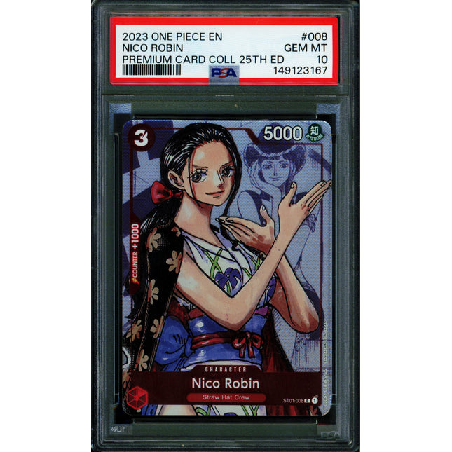 Nico Robin - ST01-008 - PSA 10 - 25th Anniversary - English - One Piece - 149-19