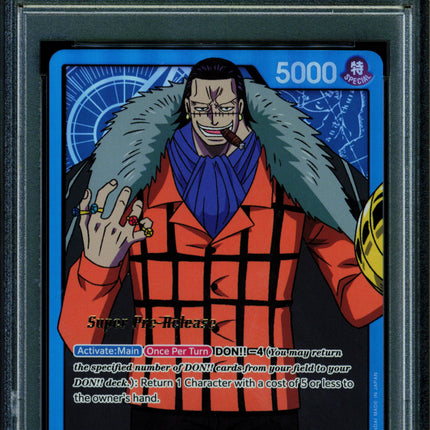 Crocodile - ST03-001 - PSA 10 - Super Pre-Release - English - One Piece - 519