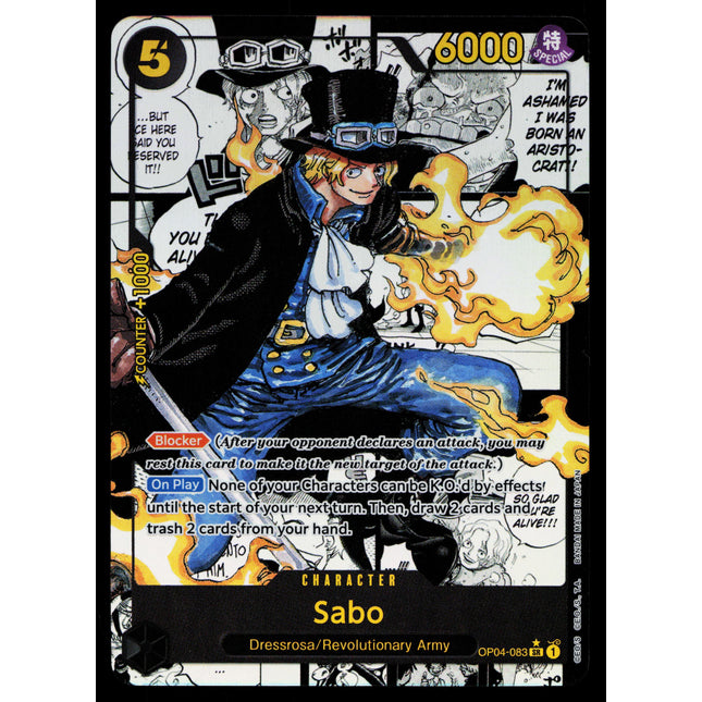 Sabo - OP04-083 - NM - Manga Rare - Secret - One Piece - OP1-42
