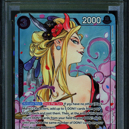 Black Maria - OP08-074 - PSA 9 - Dash Pack Foil - English - One Piece - 139