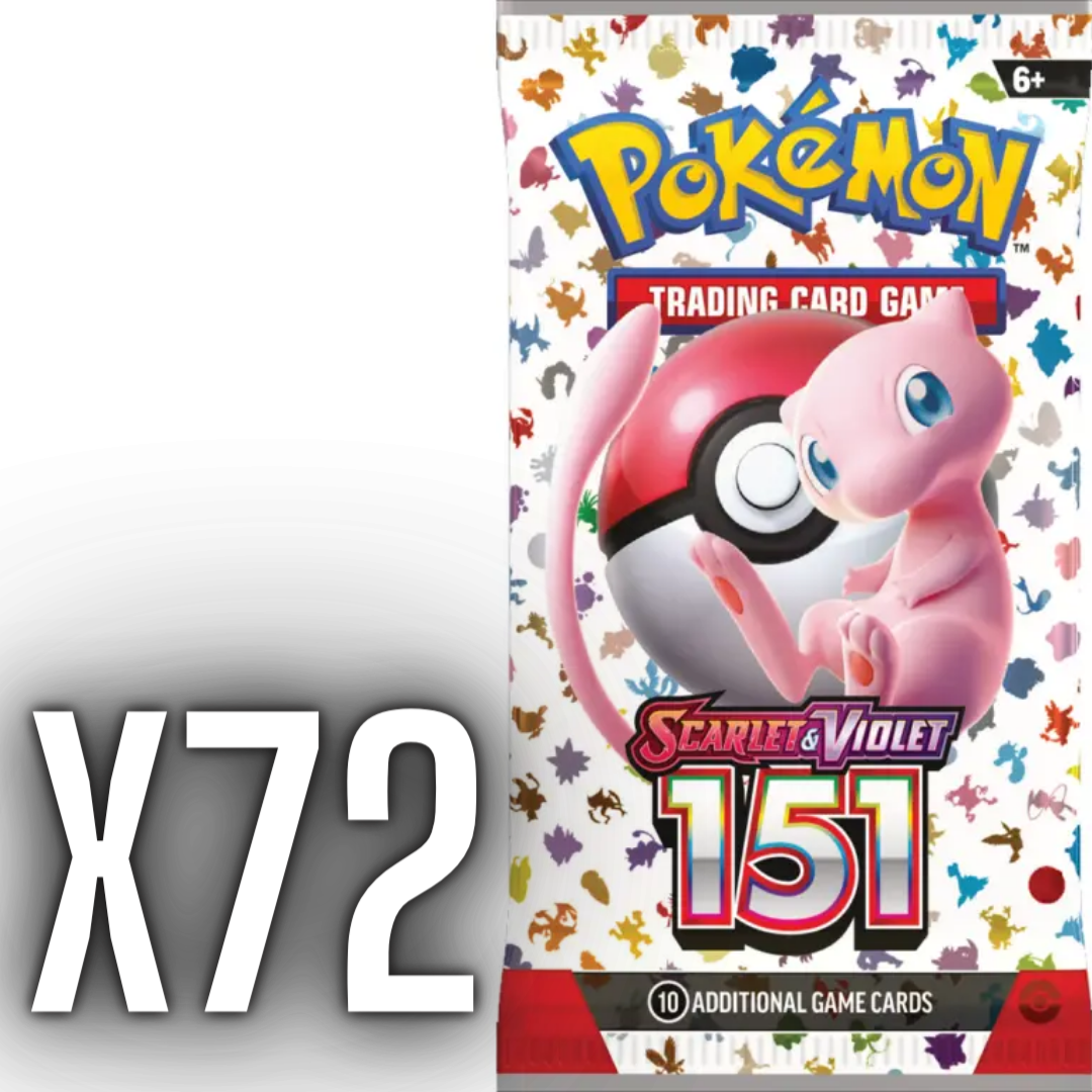 Pokemon 151 Booster Pack Lot - x72 Packs - Pokemon – Squeaks Game