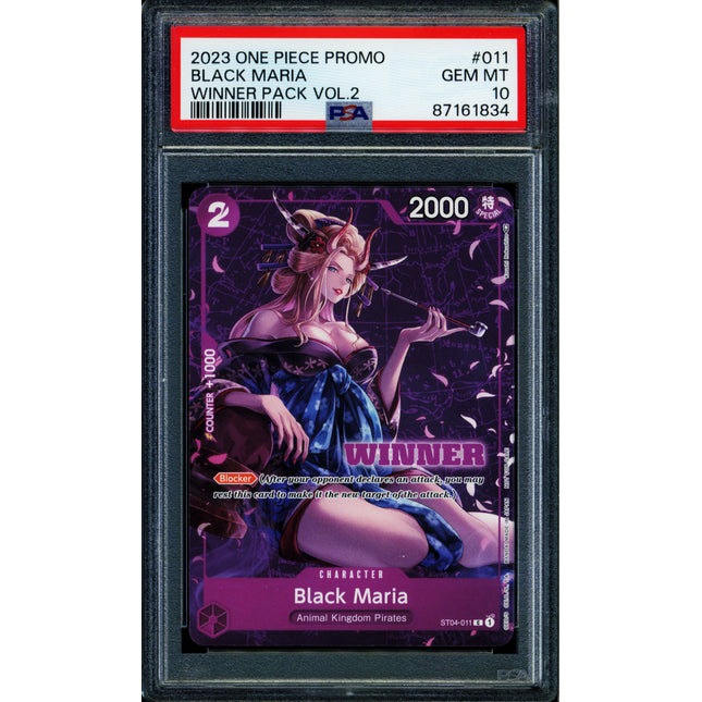 Black Maria - ST04-011 - PSA 10 - Winner Promo - Promo - One Piece - 61834