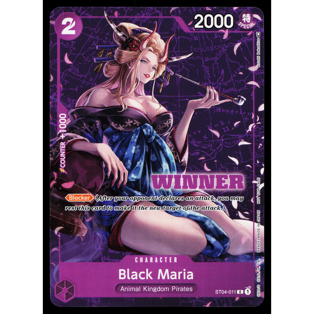 Black Maria - ST04-011 - NM - Winner - Promo - One Piece - OP1-30