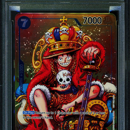 Monkey D Luffy - P-043 - PSA 10 - Convention Foil - English - One Piece - 139