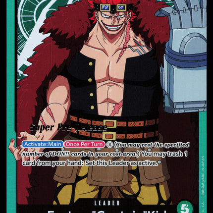 Eustass Captain Kid - ST02-001 - NM - Super Pre-release - Promo - One Piece - OP1-4