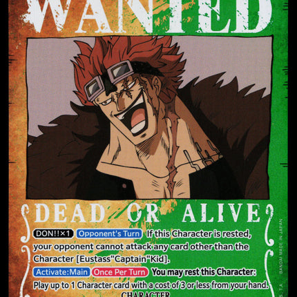 Eustass Captain Kid - OP01-051 - NM - Wanted Secret - OP01 - One Piece - OP-3-29