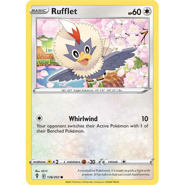 Rufflet (136/203) [Sword & Shield: Evolving Skies]